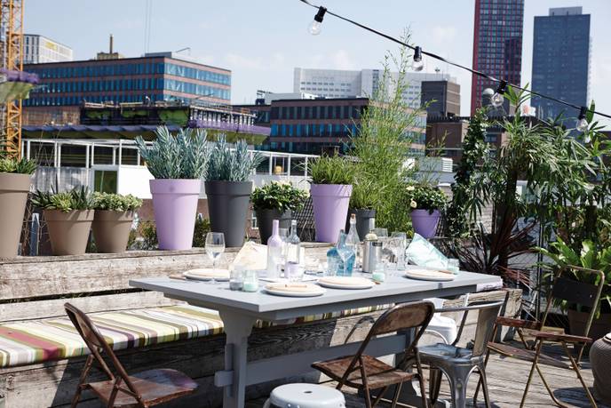 loft urban rund hoch 28cm anthrazit